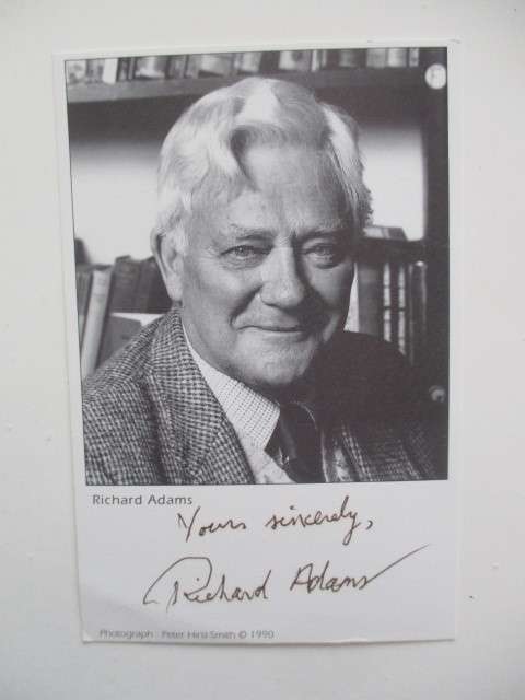 AUTOGRAPHED / SIGNED - RICHARD ADAMS - AUTHOR