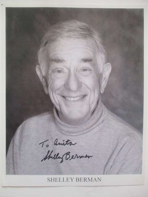 AUTOGRAPHED / SIGNED - SHELLEY BERMAN - MEET THE FOCKERS A4 SIZE