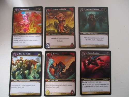 WORLD OF WARCRAFT -- 6 CARDS