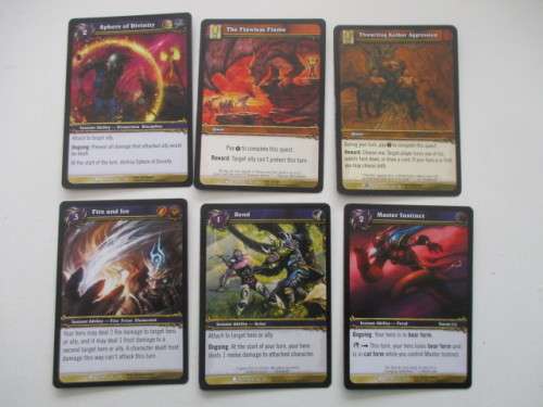 WORLD OF WARCRAFT -- 6 CARDS