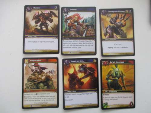 WORLD OF WARCRAFT -- 6 CARDS