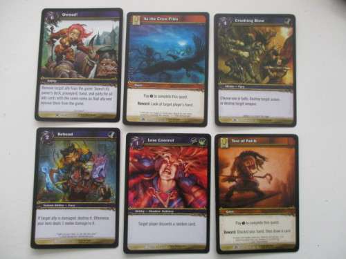 WORLD OF WARCRAFT -- 6 CARDS
