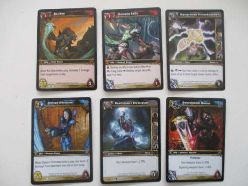 WORLD OF WARCRAFT -- 6 CARDS