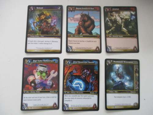 WORLD OF WARCRAFT -- 6 CARDS