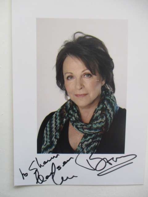 AUTOGRAPHED / SIGNED - CLAIRE BLOOM  BIT LARGER THAN POST CARDS