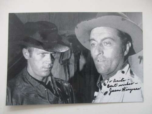 AUTOGRAPHED / SIGNED - JASON WINGREEN - WESTERN ACTOR AND LETTER
