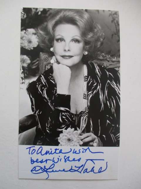 AUTOGRAPHED / SIGNED - ARLENE DAHL WOMANS WORLD