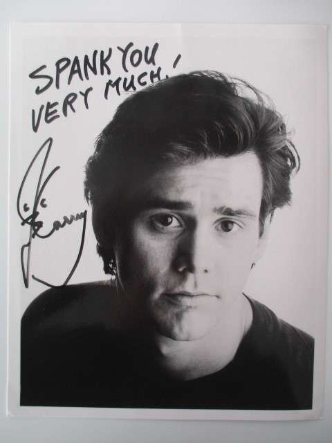 PRINTED AUTOGRAPH - JIM CARREY A4 SIZE - GRINCH