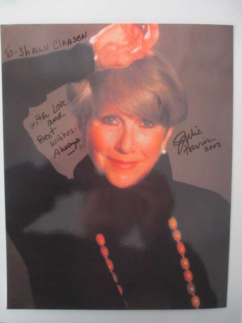 AUTOGRAPHED / SIGNED - JULIE HARRIS  EAST OF EDEN / THE HAUNTING  A4