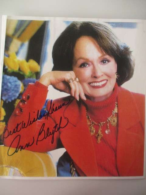 AUTOGRAPHED / SIGNED - ANN BLYTH VINTAGE ACTOR 91 YEARS OLD  A4 SIZE