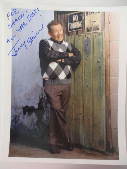 AUTOGRAPHED / SIGNED - JERRY STILLER  A4 SIZE DAD OF BEN STILLER