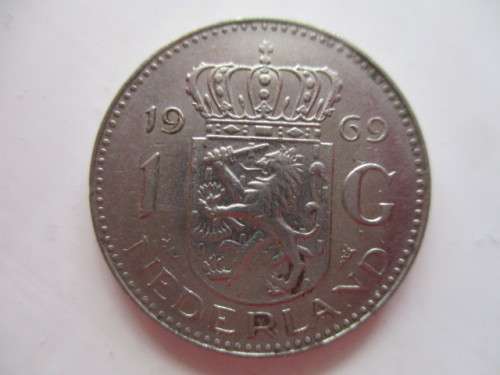 NETHERLANDS -  1 GULDEN  1969