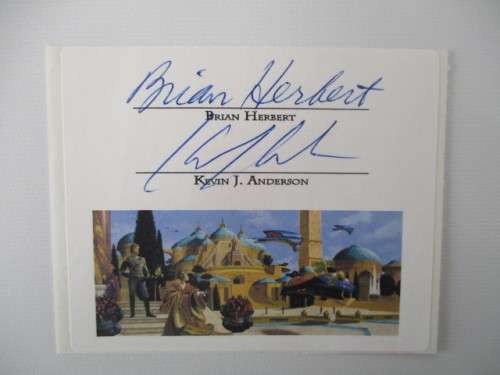 AUTOGRAPHED / SIGNED - KEVIN J ANDERSON AND BRIAN HERBERT - STAR WARS