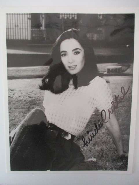 AUTOGRAPHED / SIGNED -  LINDA CRISTAL - THE HIGH CHAPERAL A4 SIZE