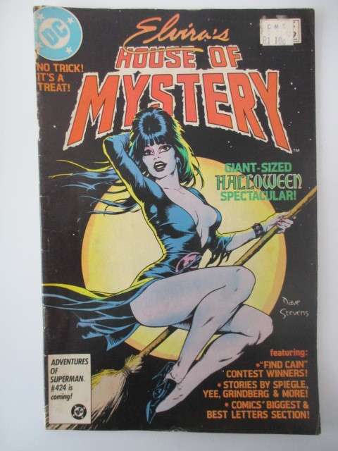 DC COMICS  -  ELVIRA`S HOUSE OF MYSTERY NO.  11  -  1986
