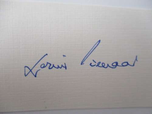 AUTOGRAPHED / SIGNED - AMBASSADOR TO SWA  - LOUIS PIENAAR