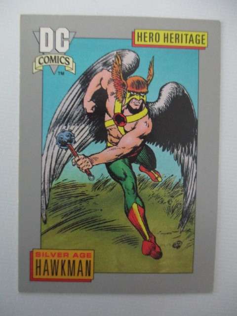 DC COMICS  COSMIC VINTAGE  SAGA 1992 IMPEL TRADING CARDS -  HAWKMAN SILVER AGE