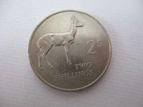 ZAMBIA 2 SHILLINGS -  1964