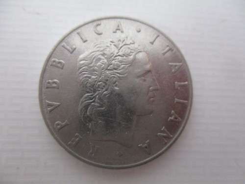 ITALY  -  L.50  1955 COIN