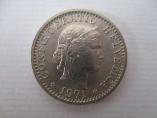 SWITZERLAND -  20 RAPPEN  1971