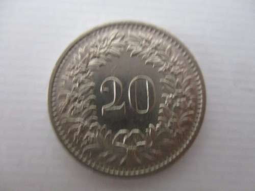 SWITZERLAND -  20 RAPPEN  1971
