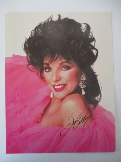 PRINTED AUTOGRAPH - JOAN COLLINS  A4 SIZE - DYNASTY