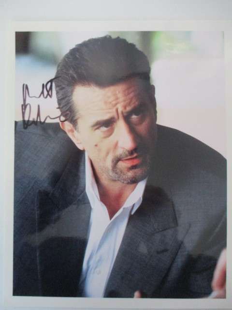 PRINTED AUTOGRAPH - ROBERT DE NERO  A4 SIZE