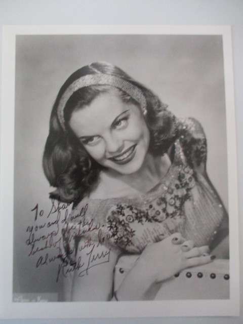 AUTOGRAPHED / SIGNED - RUTH TERRY -  VINTAGE ACTOR SINGER A4 SIZE