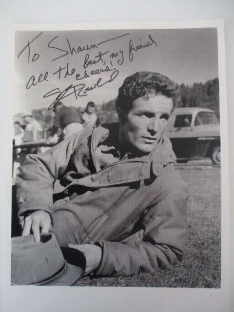 AUTOGRAPHED / SIGNED   - STEVE ROWLAND  - SINGER ACTOR  A4 SIZE