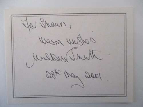 AUTOGRAPHED / SIGNED - FAMOUS AUTHOR - WILBUR SMITH  - RARE ITEM!!!