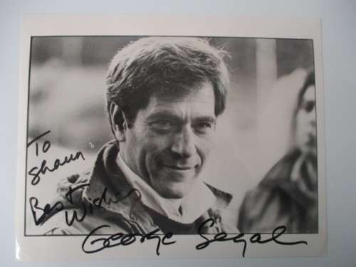 AUTOGRAPHED / SIGNED - GEORGE SEGAL  A4 SIZE