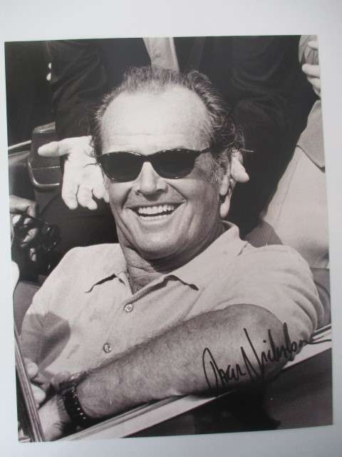 PRINTED AUTOGRAPH - JACK NICHOLSON  A4 - THE SHINING