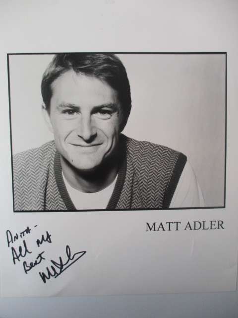 AUTOGRAPHED / SIGNED - MATT ADLER  A4 SIZE ACTED IN TEEN WOLF