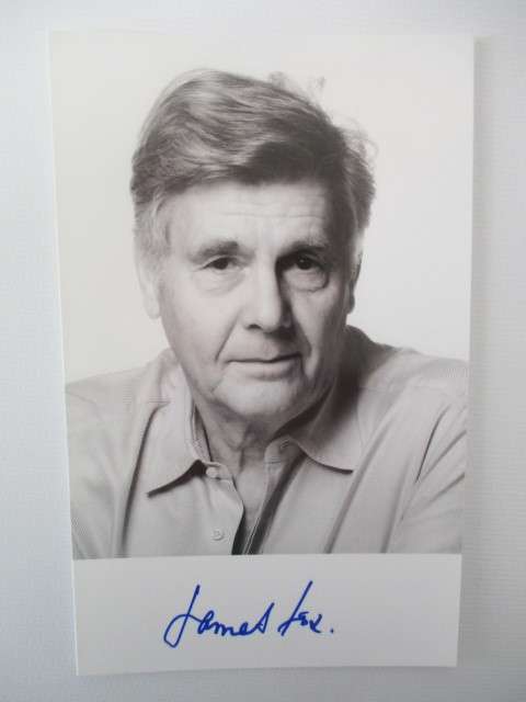 AUTOGRAPHED / SIGNED -  JAMES FOX  APP POST CARD SIZE