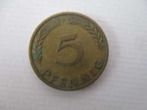 GERMANY -  10  AND 5 PFENNIG  - 1949 AND 10 PFENNIG  1950    3 COINS