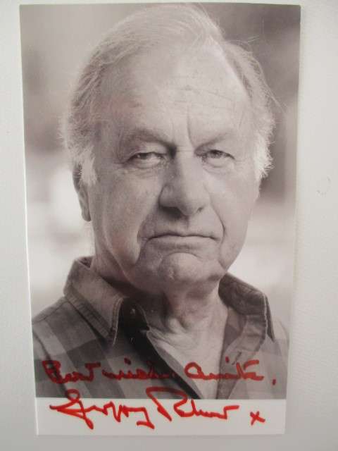 AUTOGRAPHED SIGNED POST CARD SIZE GEOFFREY PALMER JAMES BOND ACTOR
