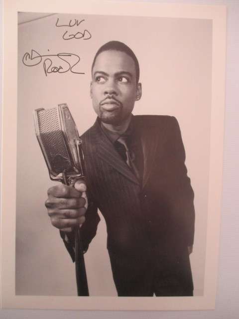 PRINTED AUTOGRAPH - CHRIS ROCK -  COMEDIAN ACTOR