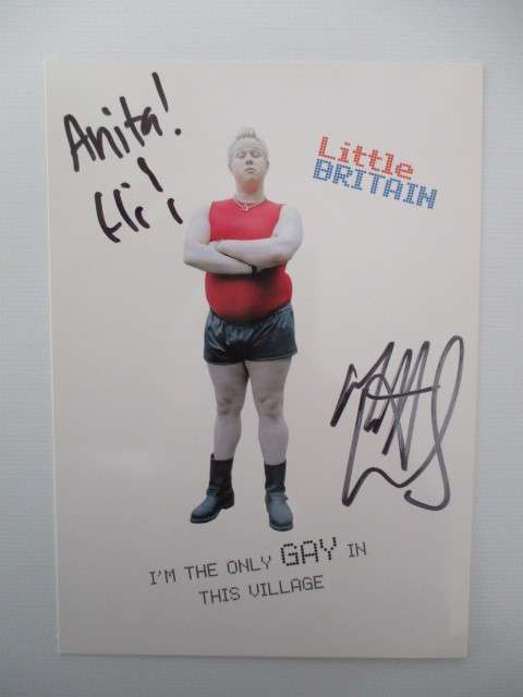 AUTOGRAPHED / SIGNED - MATT LUCAS - LITTLE BRITAIN