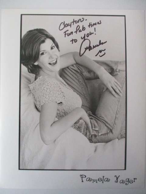 AUTOGRAPHED / SIGNED - PAMELA YAGER - A4 SIZE