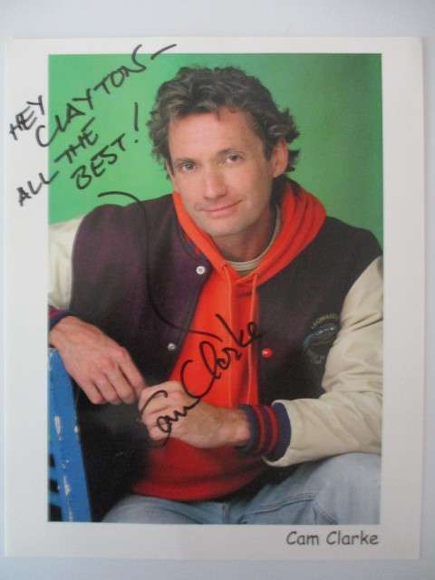 AUTOGRAPHED / SIGNED - CAM CLARKE VOICE ACTOR NINJA TURTLES  A4 SIZE