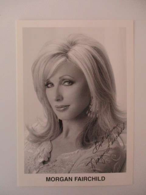 PRINTED AUTOGRAPH - MORGAN FAIRCHILD