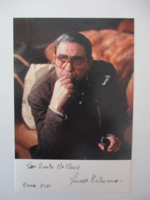 AUTOGRAPHED / SIGNED - GIUSEPPE ROTUNNO ITALIAN DIRECTOR