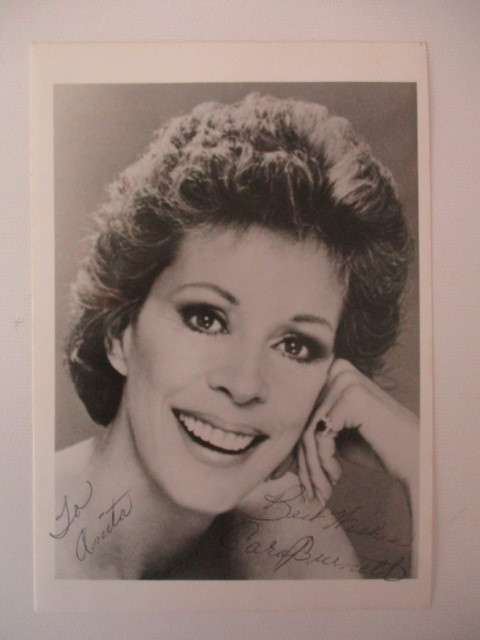 AUTOGRAPHED / SIGNED - CAROL  BURNETT
