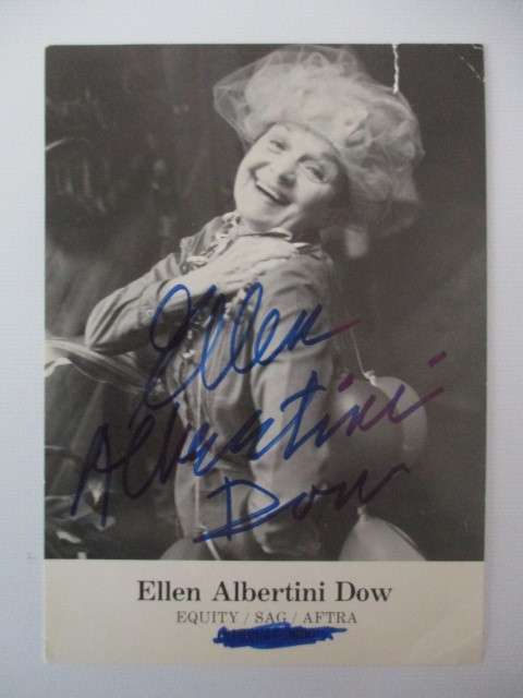 AUTOGRAPHED / SIGNED - ELLEN ALBERTINI DOW  - SISTER ACT