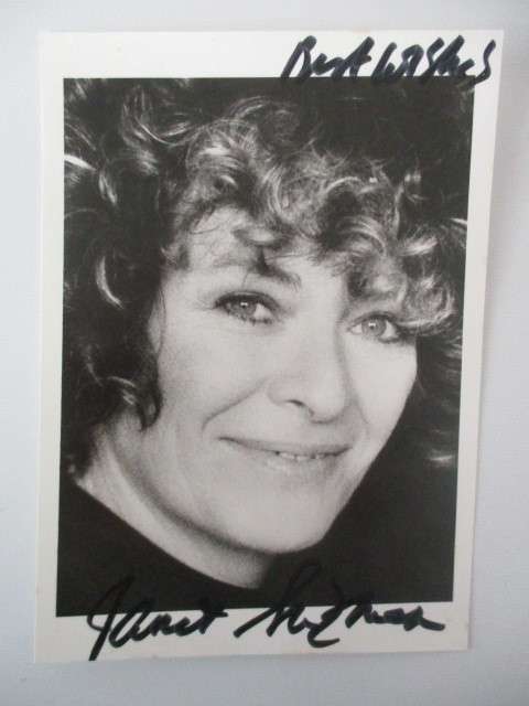 AUTOGRAPHED / SIGNED - JANET SUZMAN  - DAUGHTER OF HELEN SUZMAN