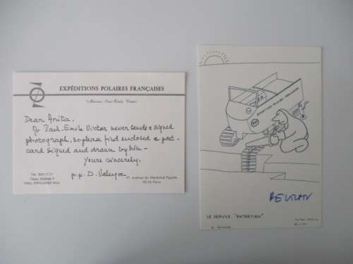 AUTOGRAPHED / SIGNED -  DR. PAUL-EMILE VICTOR - POLAR EXPLORER!!!!