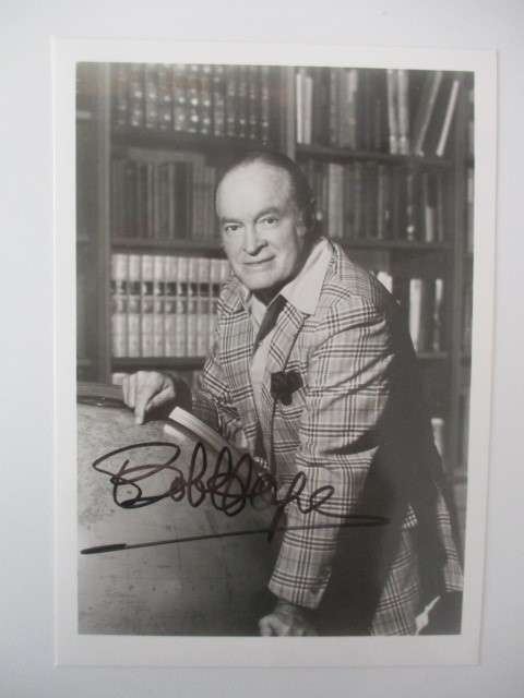 AUTOGRAPHED / SIGNED - BOB HOPE COMEDIAN AND ACTOR