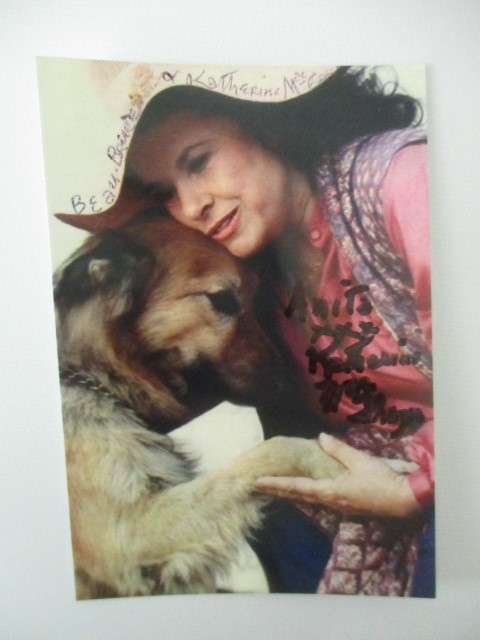 AUTOGRAPHED / SIGNED - KATHERINE MACGREGOR - LITTLE HOUSE ON THE PRAIRIE