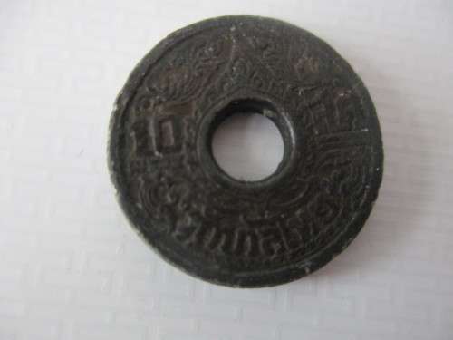 THAILAND - 10 SATANG RAMA VIII SILVER COIN 1941
