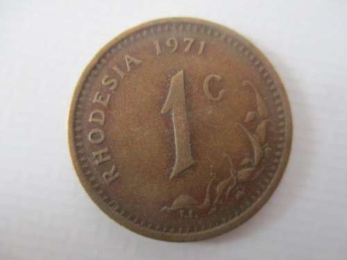 RHODESIA   1c   1971 GREAT DETAIL